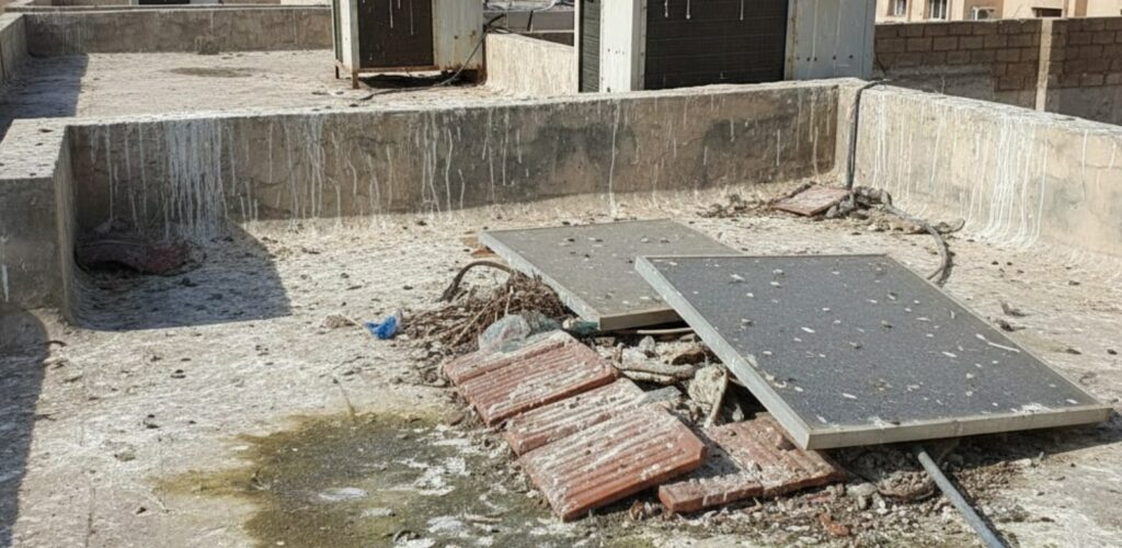 أضرار فضلات الحمام على أسطح المنازل بالمدينة المنورة