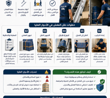 نقل العفش في الأدوار العليا