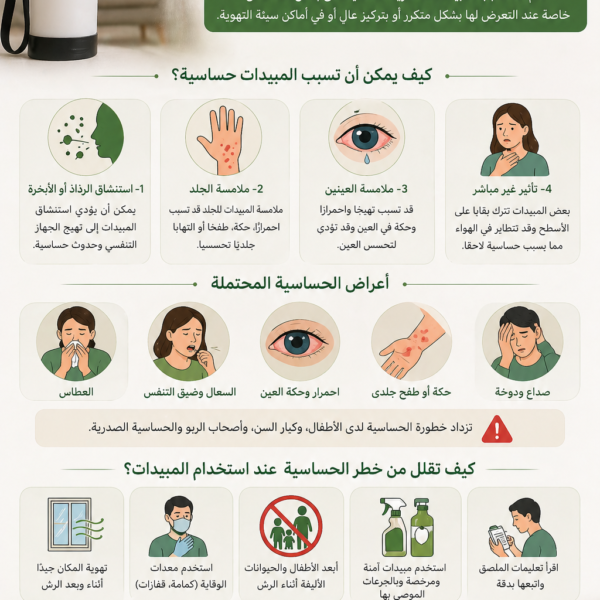 هل المبيدات الحشرية تسبب حساسية