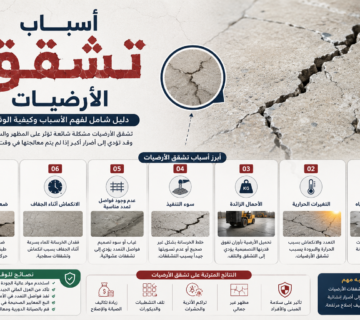 اسباب تشقق الارضيات