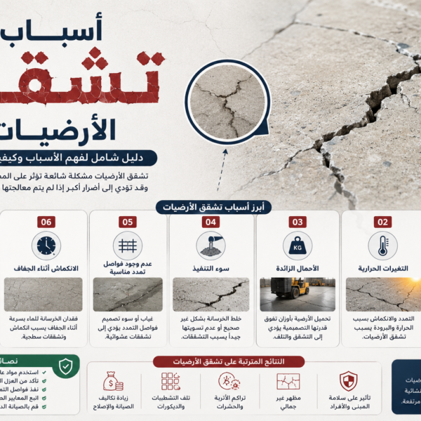 اسباب تشقق الارضيات