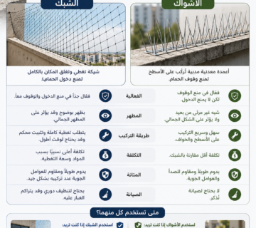 الفرق بين الأشواك والشبك