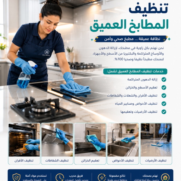 تنظيف المطابخ العميق