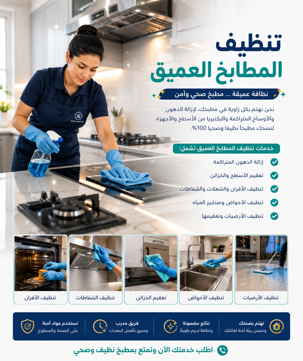 تنظيف المطابخ العميق