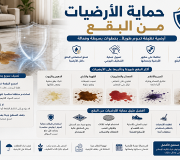 حماية الأرضيات من البقع