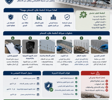 صيانة أنظمة طارد الحمام