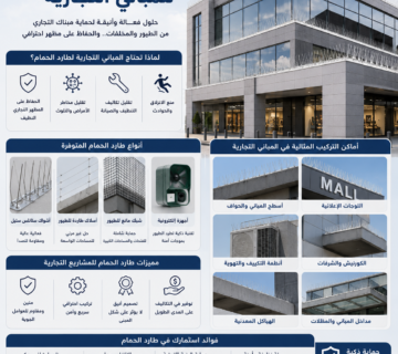 طارد الحمام للمباني التجارية