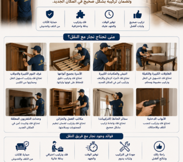 متى تحتاج نجار مع النقل
